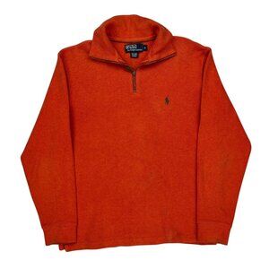 Mens Ralph Lauren Orange Zip up Sweatshirt